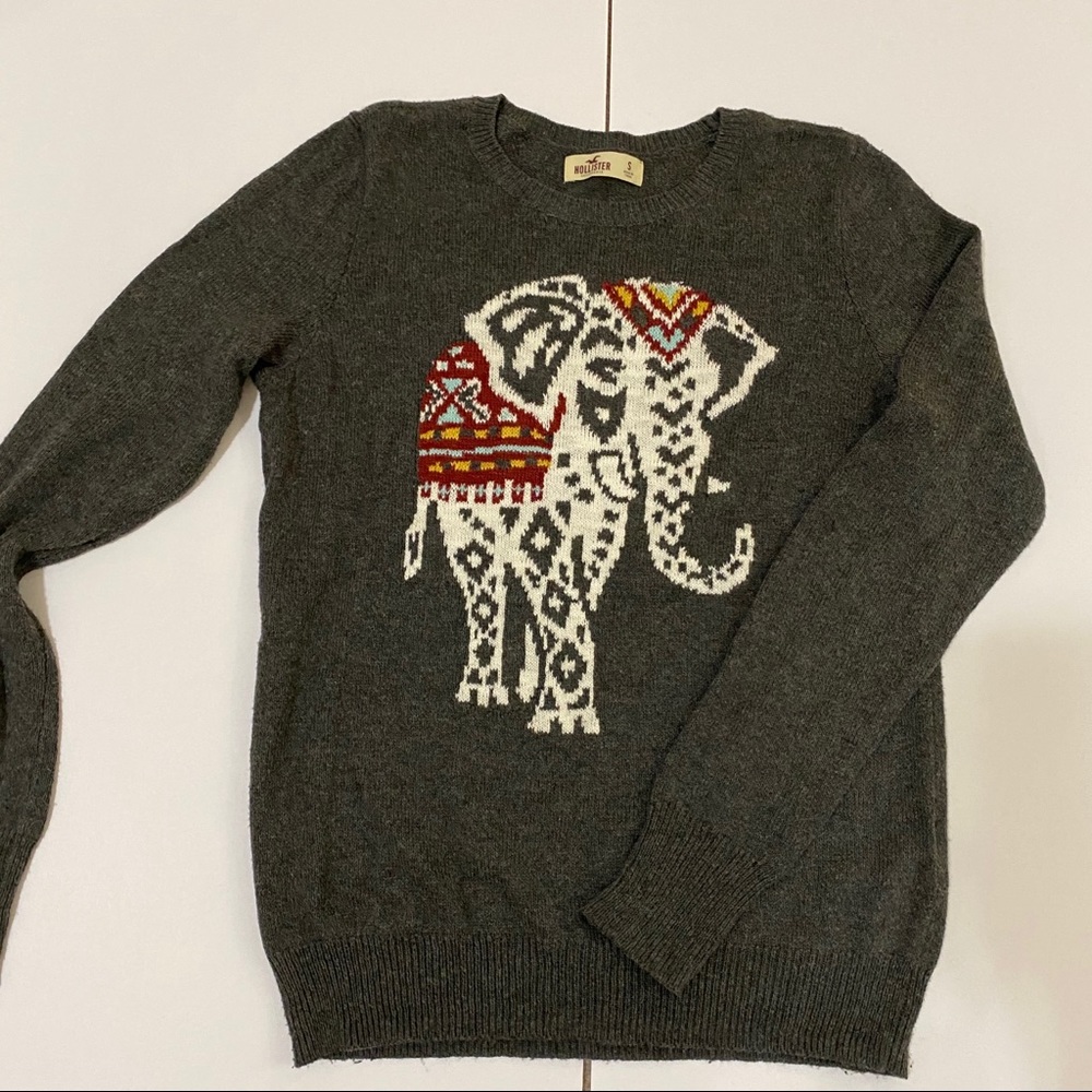 a beautiful elephant sweater